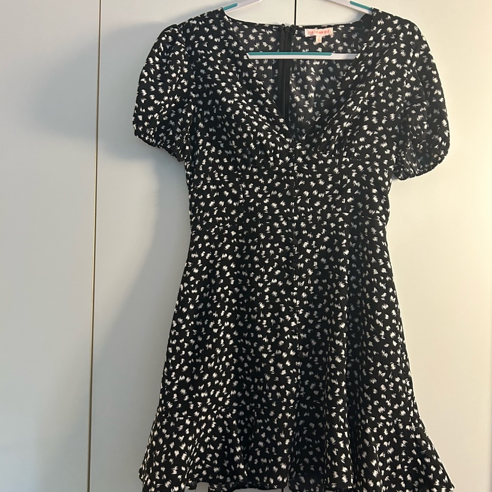 Black and White Pattern Dress